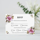 RVSP 出欠カード (スタンド正面)