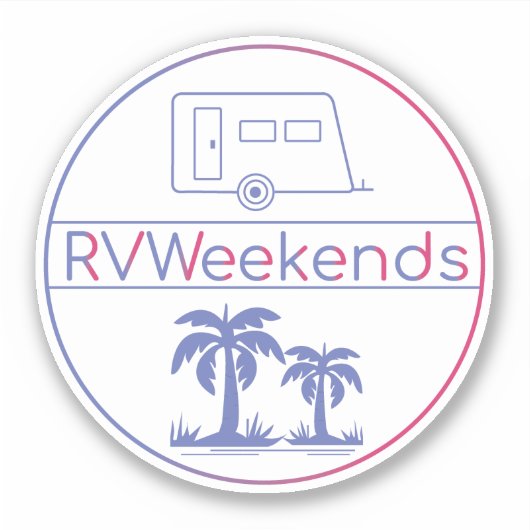RVWeekendsステッカー シール (正面)