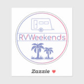 RVWeekendsステッカー シール (シート)