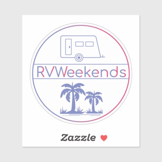 RVWeekendsステッカー シール (シート)