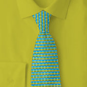 Rwanda Flag Brick Pattern ネクタイ