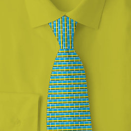 Rwanda Flag Brick Pattern ネクタイ