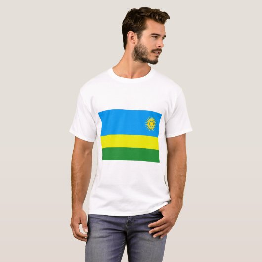 rwanda flag tシャツ (正面フル)