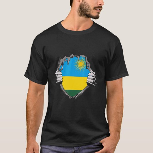 Rwanda Flag Tシャツ (正面)