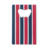 RWBベースボールコーストライプドボトル1カード式オープナー クレジットカード栓抜き (裏面)