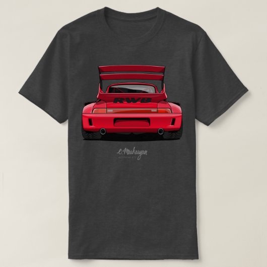 RWB 911赤 Tシャツ (デザイン正面)