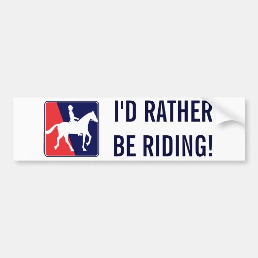 RWB-HORSE-RIDER バンパーステッカー (正面)