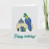 Rwenzori turaco Birthday  カード (正面)