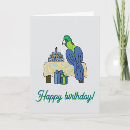 Rwenzori turaco Birthday  カード
