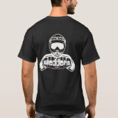 "RWR乗車レンチ繰り返し"の黒のSledders.comのワイシャツ Tシャツ (裏面)