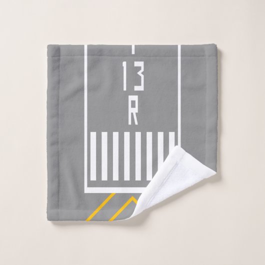 RWY Threshold 13R ウォッシュタオル (ウォッシュタオル)
