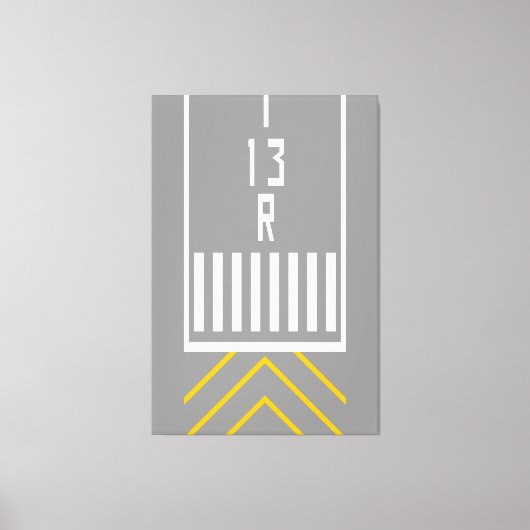 RWY Threshold 13R キャンバスプリント (正面)