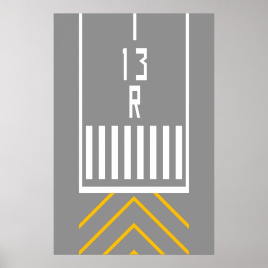 RWY Threshold 13R ポスター (正面)