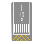 RWY Threshold 13R ラベル (正面)