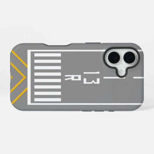 RWY Threshold 13R iPhone 16ケース (裏面横)