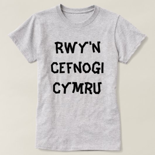 Rwy'n cefnogi Cymru Iサポートウェールズ Tシャツ (デザイン正面)