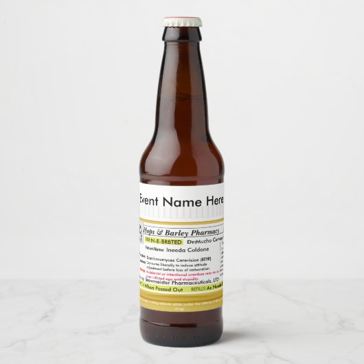 RXおもしろいビールラベル ビールラベル (正面)