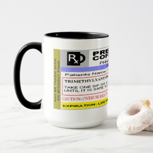 Rxのおもしろいでパーソナライズなラベル-規定のコーヒー マグカップ