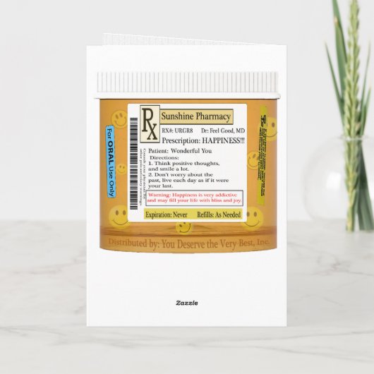 RXのおもしろい幸福の処方 カード (裏面)