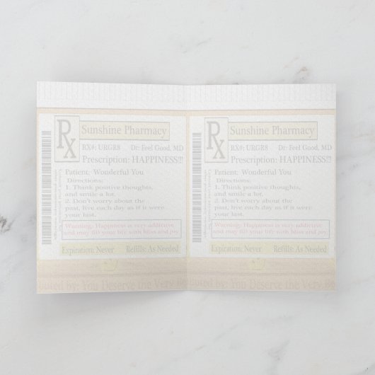RXのおもしろい幸福の処方 カード (内部)