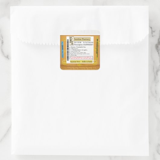 RXのおもしろい幸福の処方 スクエアシール (バッグ)