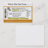 RXの治療によってカスタマイズ販売カード 名刺 (正面/裏面)