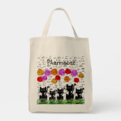 Rxの略語と猫を持つ薬剤師 トートバッグ (裏面)