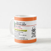 RXの薬の規定のボトルの系図学のマグ コーヒーマグカップ (正面左)