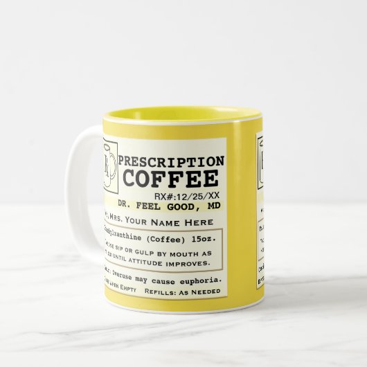 RXコおもしろいーヒーマグ ツートーンマグカップ (正面左)