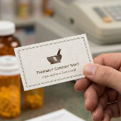 RXシンボル薬局の化学者の会社 – クラシックLinen 名刺