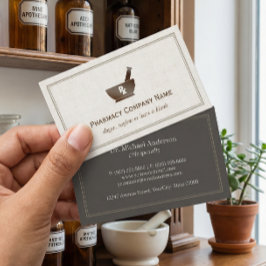 RXシンボル薬局の化学者の会社 – クラシックLinen 名刺