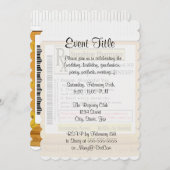 RXハピネおもしろいス処方箋 招待状 (正面/裏面)