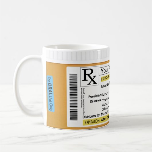 RXマグ – 独自の作成 コーヒーマグカップ (左)