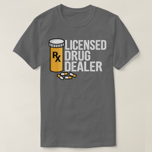 Rxライセンス薬物販売おもしろい者の薬剤師Sto Tシャツ (デザイン正面)