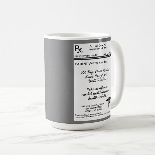 RX処方感動的が回復 コーヒーマグカップ (正面右)