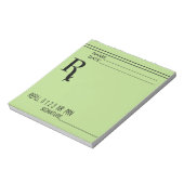 Rx処方箋パッ書ド – 独自の処方箋！ ノートパッド (回転)