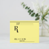 Rx処方箋パッ書ド – 独自の処方箋！ ポストカード (スタンド正面)