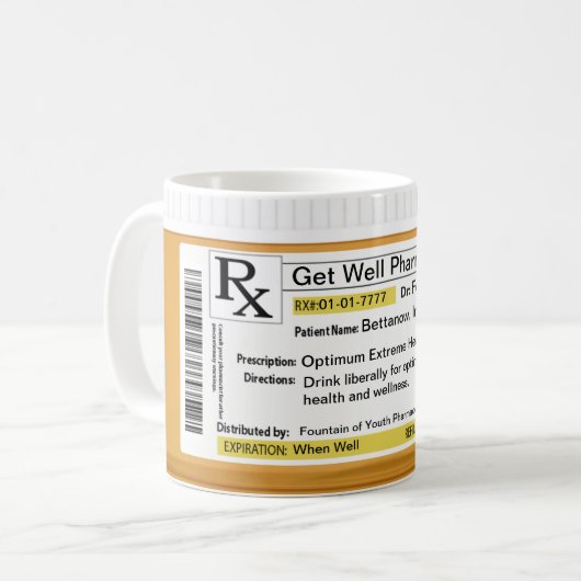 RX処方箋 コーヒーマグカップ (正面左)