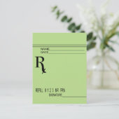 Rx処方箋-自書分の処方箋! ポストカード (スタンド正面)