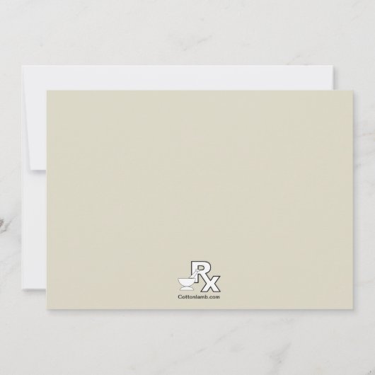 Rx薬学部写真卒業招待状 招待状 (裏面)