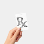 Rx薬局の薬局ビンテージ広告バッジ バッジ (手持ち)