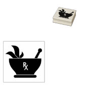 RX薬局ロゴ薬剤師メディカル ラバースタンプ (押印)