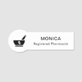 RX薬局ロゴ薬局気に名タグ 名札 (正面)