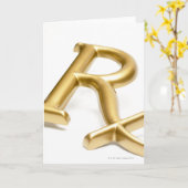 Rx薬記号 カード (黄色い花)