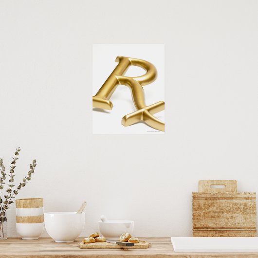 Rx薬記号 ポスター (キッチン)