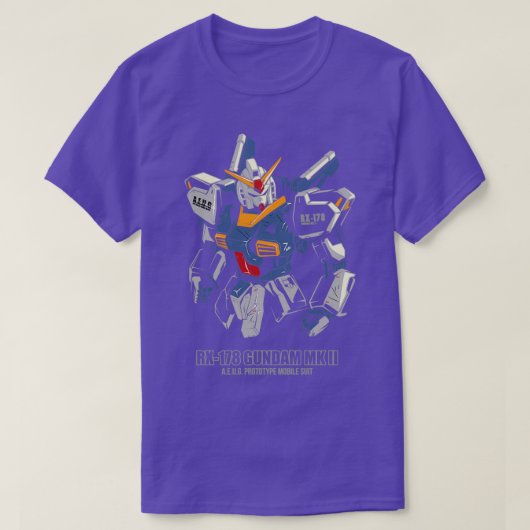 RX178ガンダムMK Tシャツ (デザイン正面)