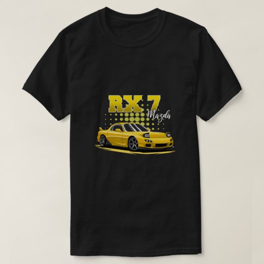 Rx7イエローエッセンシャルTシャツ Tシャツ (デザイン正面)