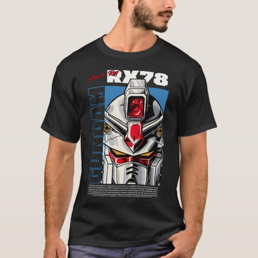 Rx78デザイン Tシャツ (正面)