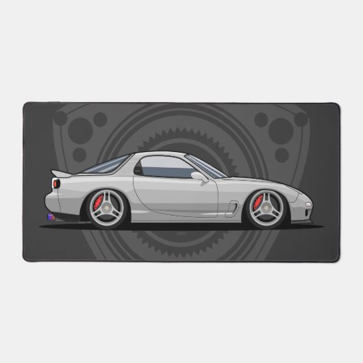 RX7 FD ロータリー JDM カー デスクマット (正面)
