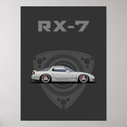 RX7 FD rotary JDM car ポスター
